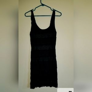 Black lace maxi dress